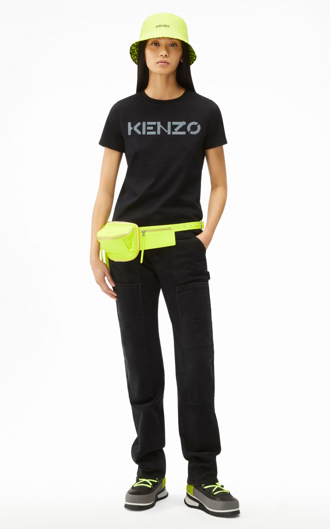 Camisetas Kenzo Logo Mujer Negras - SKU.4352877